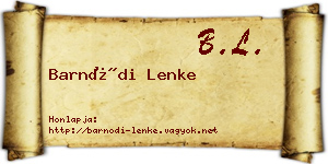 Barnódi Lenke névjegykártya